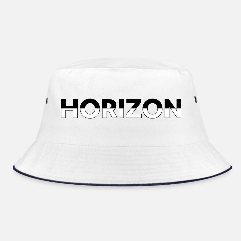 Horizont - Bucket Hat - Weiß/Navy