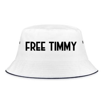 Free Timmy rettet den Buckelwal - Bucket Hat - Weiß/Navy - Vorne