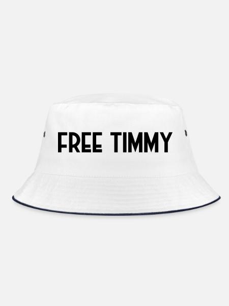 Free Timmy rettet den Buckelwal - Bucket Hat - Weiß/Navy - Vorne