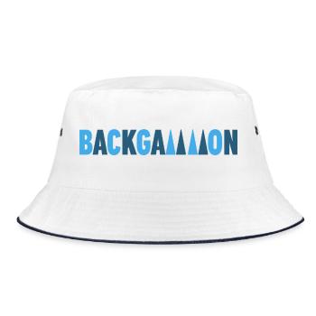 backgammon - Bucket Hat - white/navy - Front