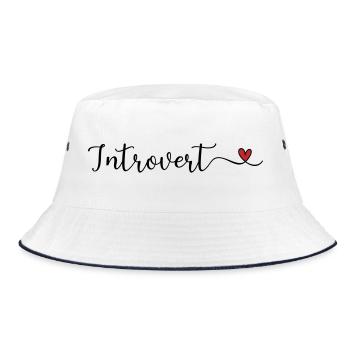 introverti - Bob - blanc/marine - Devant