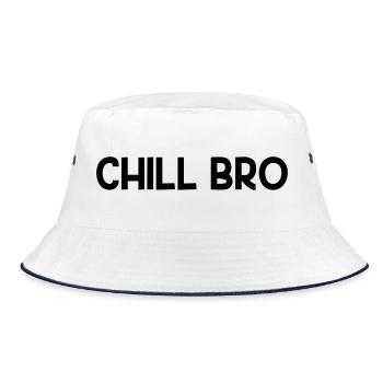 Chill Bro - Bob - blanc/marine - Devant