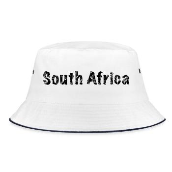 South Africa - Bucket Hat - Weiß/Navy - Vorne