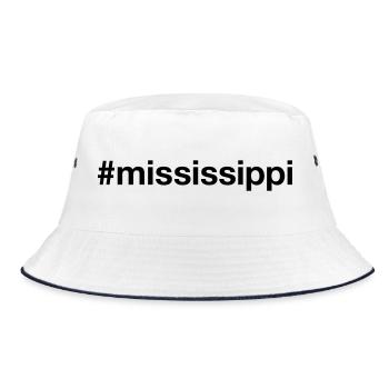 MISSISSIPPI Hashtag États-Unis - Bob - blanc/marine - Devant