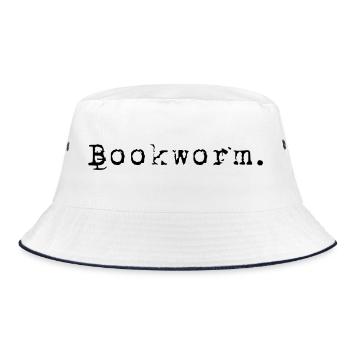 Bookworm Books Bookworm - Bucket Hat - white/navy - Front