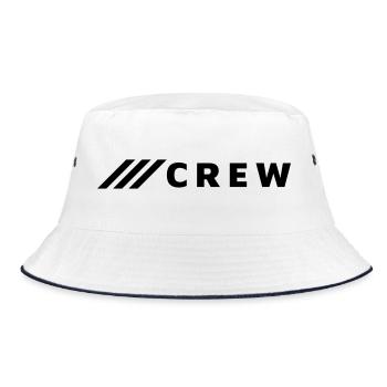 CREW - Bucket Hat - Weiß/Navy - Vorne
