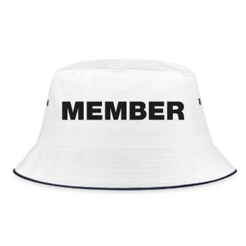 Members - Bucket Hat - white/navy - Front