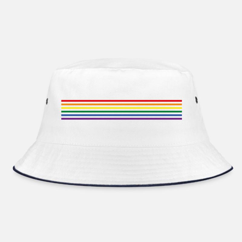 Rainbow-Flag (minimalistic) Bucket Hat