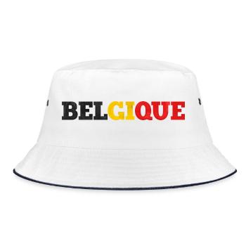 Belgium - Bucket Hat - white/navy - Front