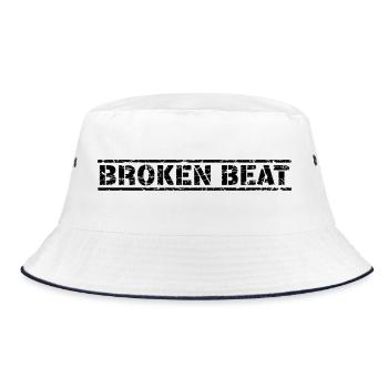 Broken Beat - Bucket Hat - white/navy - Front