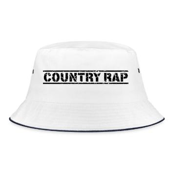 Country Rap - Bucket Hat - white/navy - Front