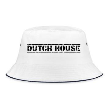 Dutch House - Bucket Hat - white/navy - Front