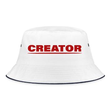 CREATOR - Bucket Hat - white/navy - Front