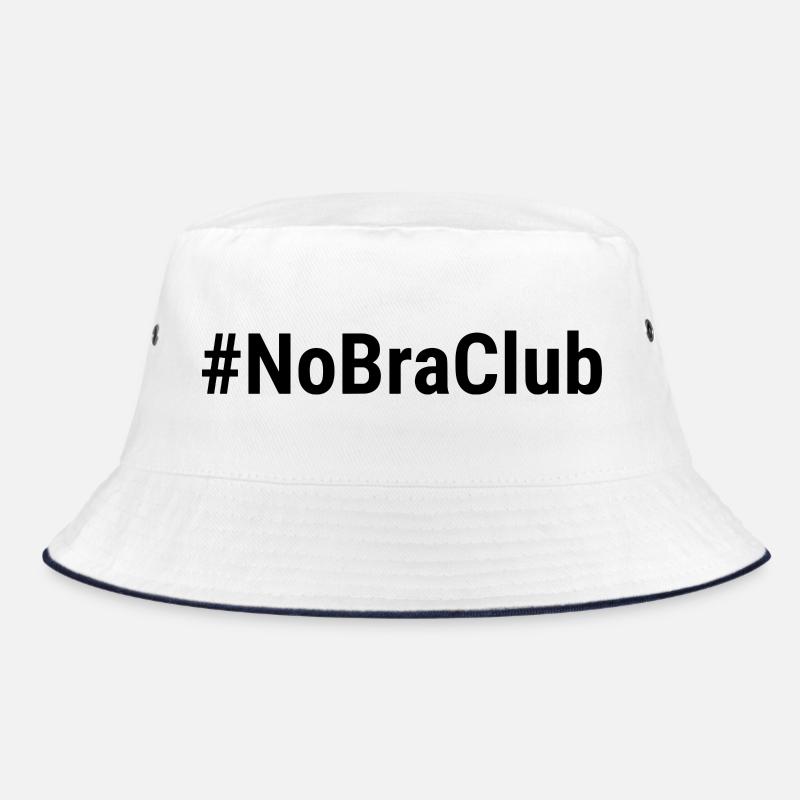 NoBraClub Black Bucket Hat