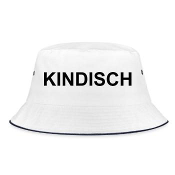Abstract color explosion for creative outfits - Bucket Hat - white/navy - Front