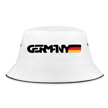 Germany - Bucket Hat - Weiß/Navy - Vorne