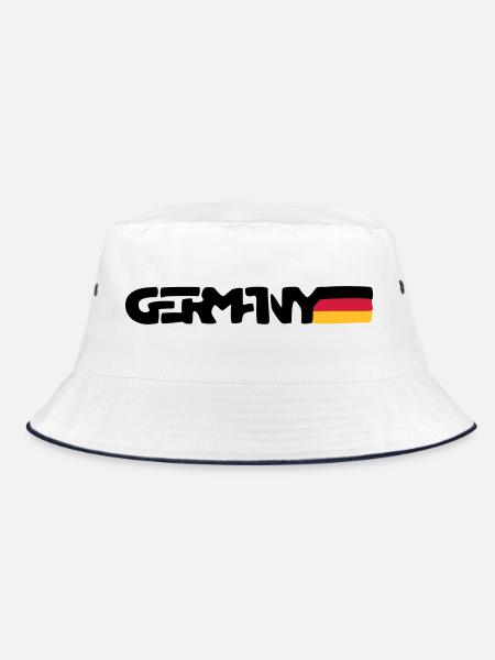 Germany - Bucket Hat - Weiß/Navy - Vorne