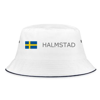 Drapeau de la Suède - Halmstad - Sverige - Schweden - Bob - blanc/marine - Devant