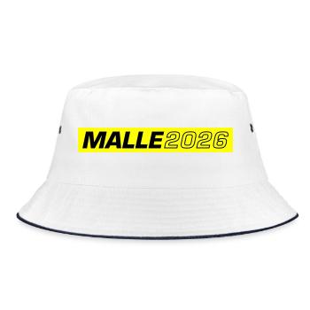 Malle 2026 - Bucket Hat - white/navy - Front