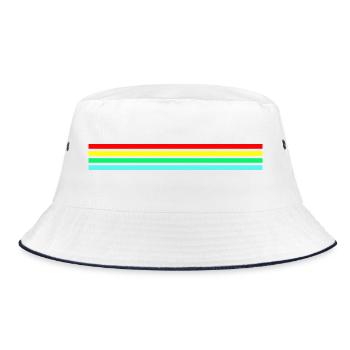 Raider rétro néon compatible - Bob - blanc/marine - Devant
