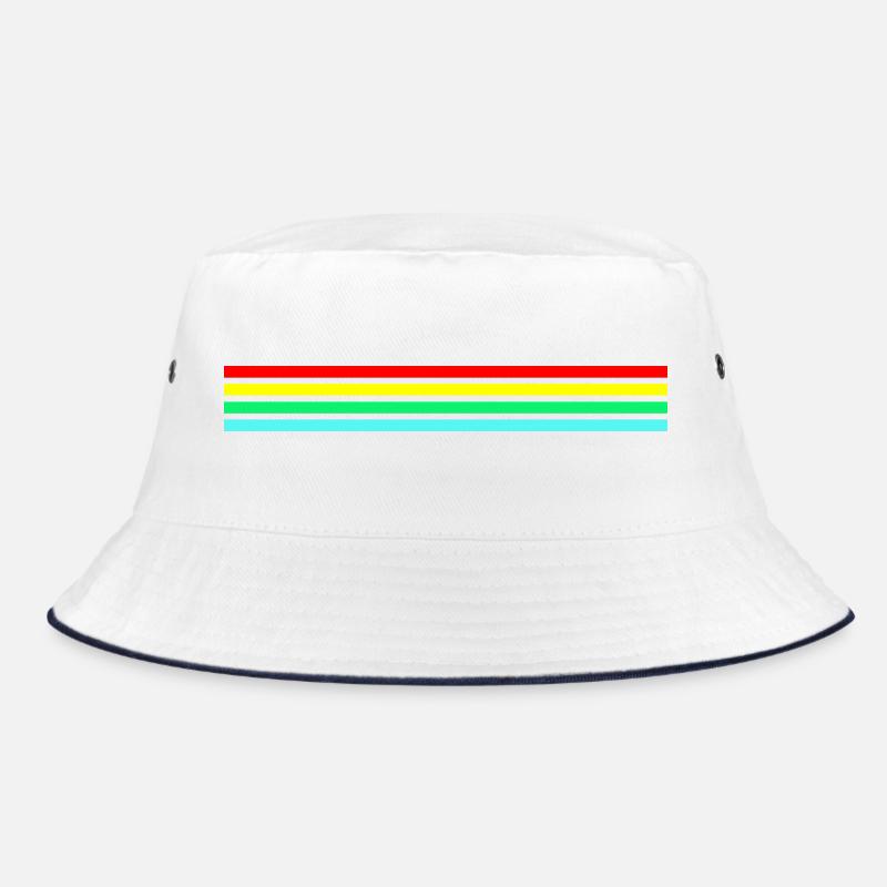 Retro Neonfarbige Friendly Raider Bucket Hat
