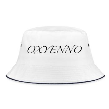 Simply Ohueno Oxyenno is admiration - Bucket Hat - white/navy - Front
