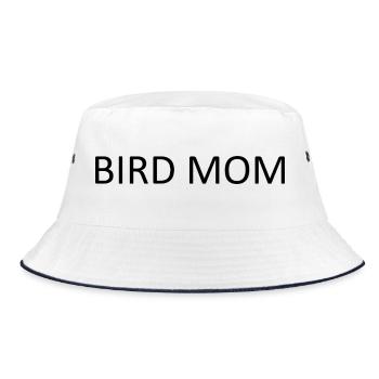 Maman oiseau minimaliste, Maman oiseau drôle pour F - Bob - blanc/marine - Devant