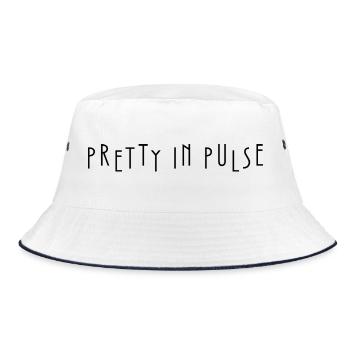 Pretty In Pulse - Bucket Hat - Weiß/Navy - Vorne