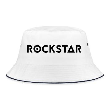 Paroles de rock star - Bob - blanc/marine - Devant