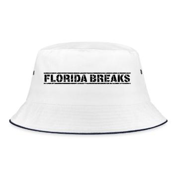 Florida Breaks - Bucket Hat - white/navy - Front