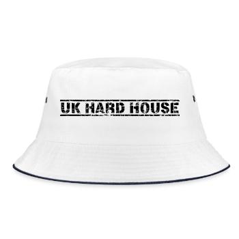 UK Hard House - Bucket Hat - white/navy - Front