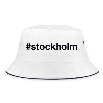 STOCKHOLM Sweden Sverige Schweden - Bucket Hat - white/navy - Front