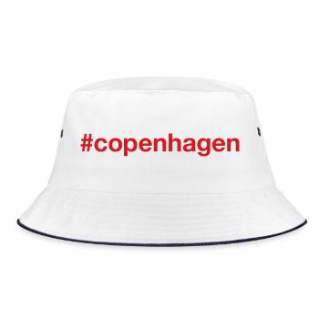COPENHAGEN Hashtag - Bucket Hat - white/navy - Front