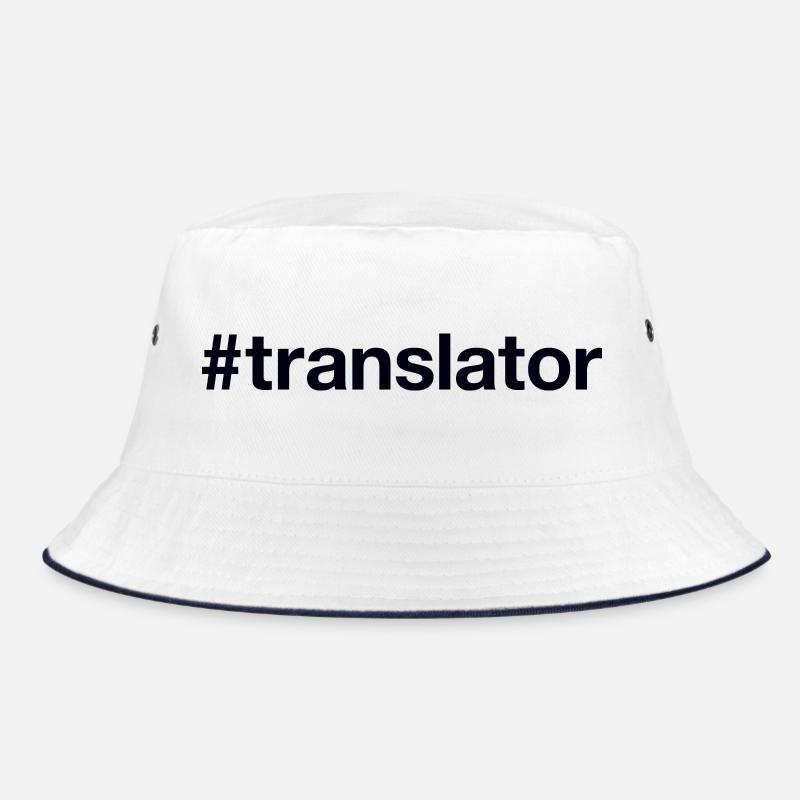 TRANSLATOR Hashtag Bucket Hat