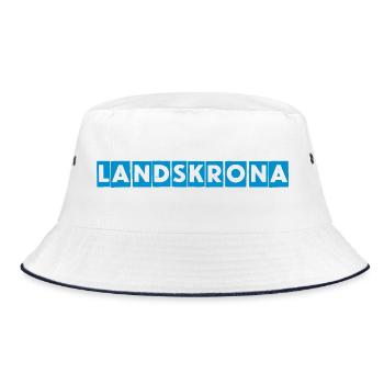 Landskrona - Bucket Hat - white/navy - Front