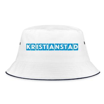 Kristianstad - Bucket Hat - Weiß/Navy - Vorne