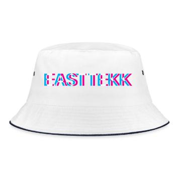 Hardtekk Tekk - Bucket Hat - white/navy - Front