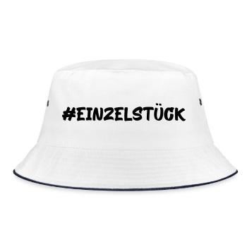 Einzelstück - Bucket Hat - Weiß/Navy - Vorne