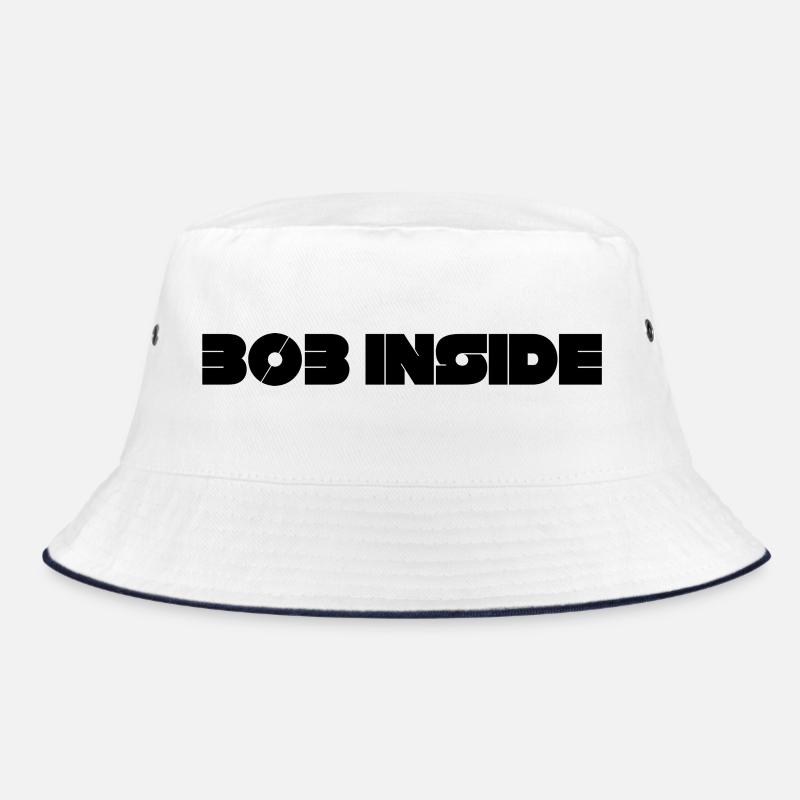 303 Inside Techno Rave - Bucket Hat - Weiß/Navy