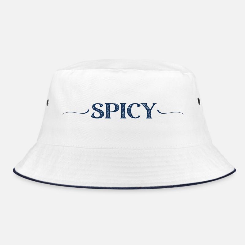 würzig - Bucket Hat - Weiß/Navy
