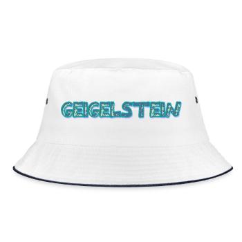 Geigelstein als Trekking - Bucket Hat - Weiß/Navy - Vorne