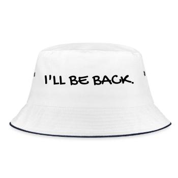 Cinema - Quotes - Film - Citations - Zitat - Humor - Bucket Hat - white/navy - Front