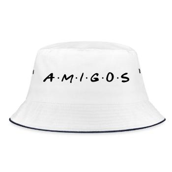 Amigos! Friends for life! - Pals for life! - Bucket Hat - white/navy - Front