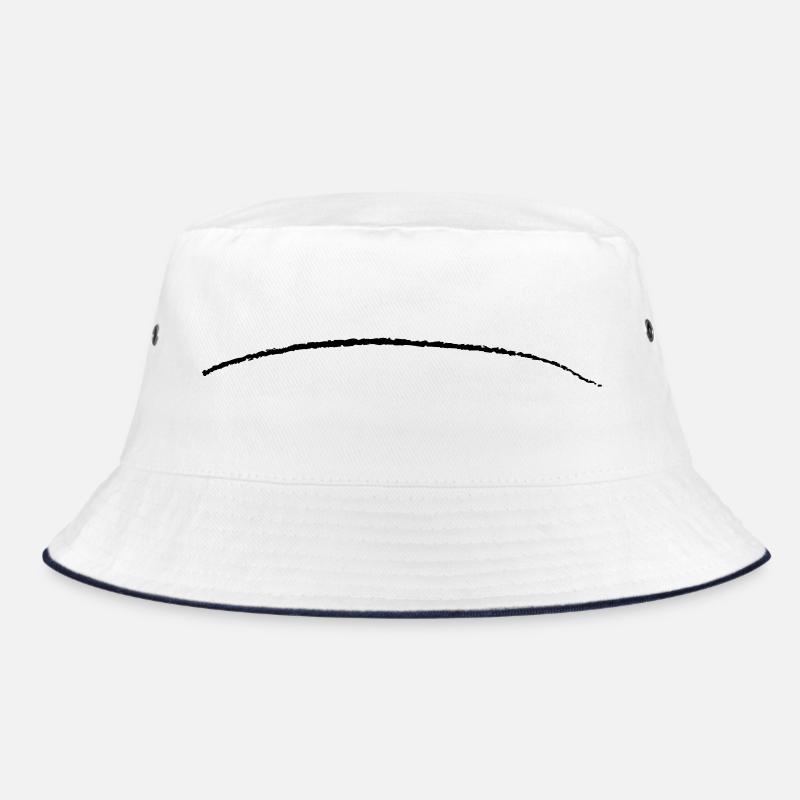curved stroke brushstroke underscore line Bucket Hat