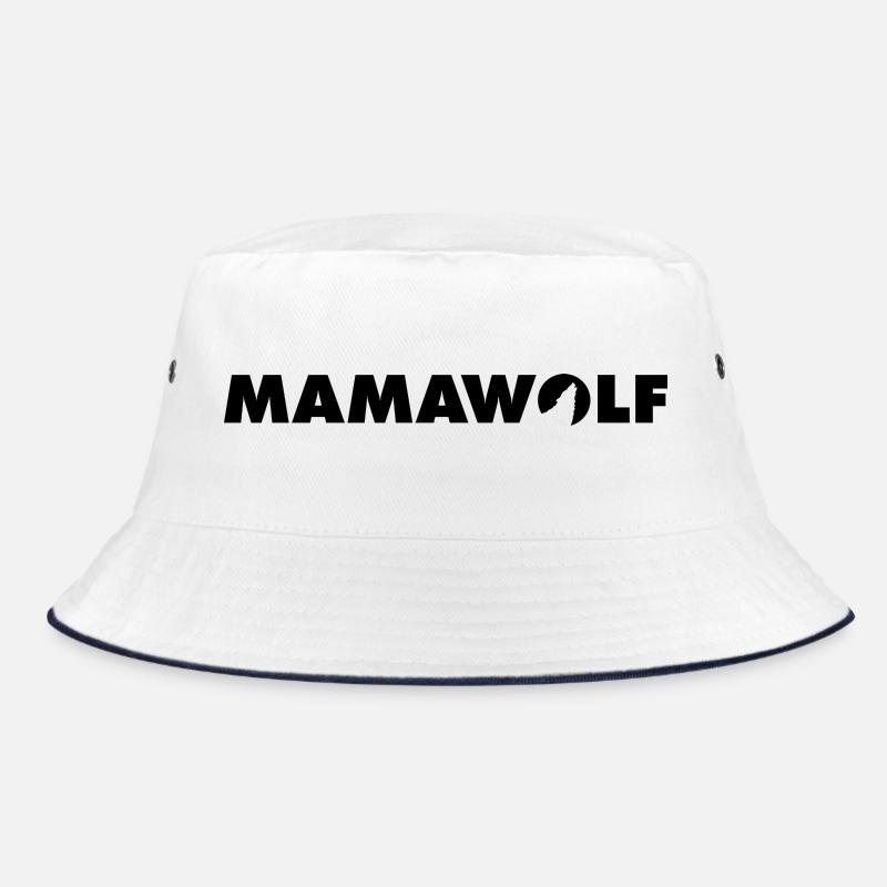 Lettrage Mamawolf - Bob - blanc/marine