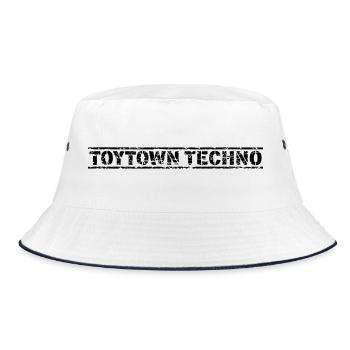 Toytown Techno - Bucket Hat - white/navy - Front