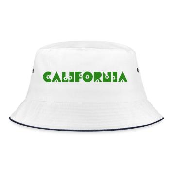 CALIFORNIA Kalifornien - Bucket Hat - Weiß/Navy - Vorne