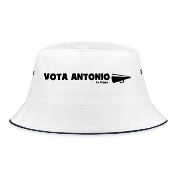 Vote for Antonio! - Bucket Hat - white/navy - Front