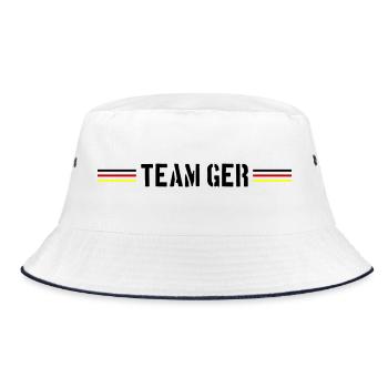 Équipe Allemagne Drapeau - Bob - blanc/marine - Devant