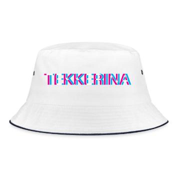 Hardtekk Tekk - Bucket Hat - white/navy - Front